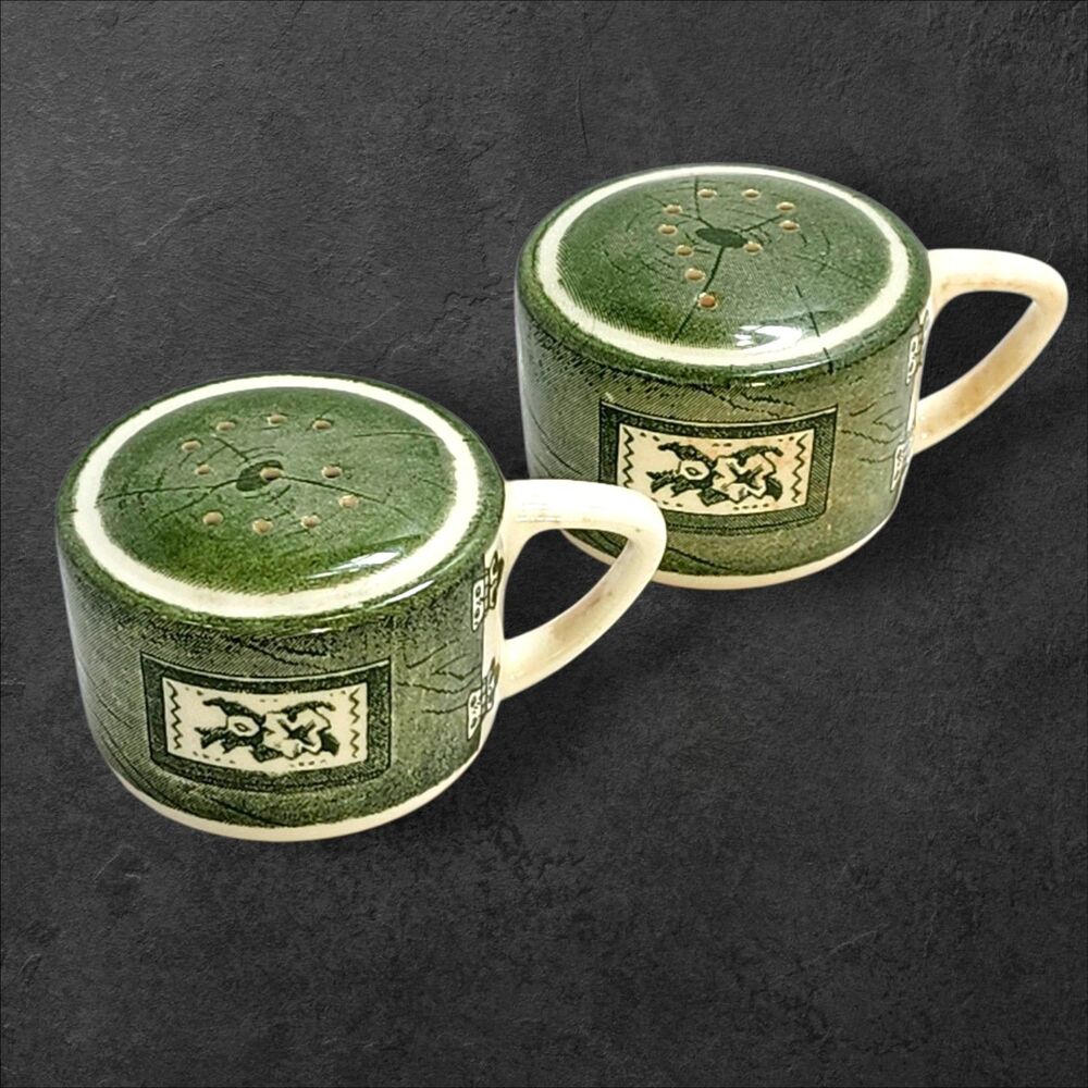 1950's Royal China Colonial Homestead Life Magazine Salt and Pepper Shakers SET